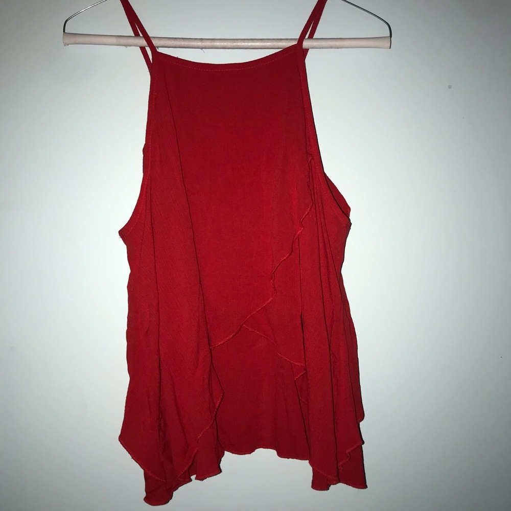 RED HALTER TOP! Size M - Picture 3 of 4